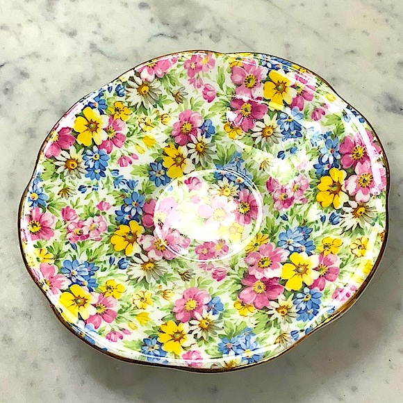 ROSINA-QUEENS CUP & SAUCER SET CHINTZ VINTAGE MADE IN ENGLAND BONE CHINE FLORAL - Picture 14 of 16